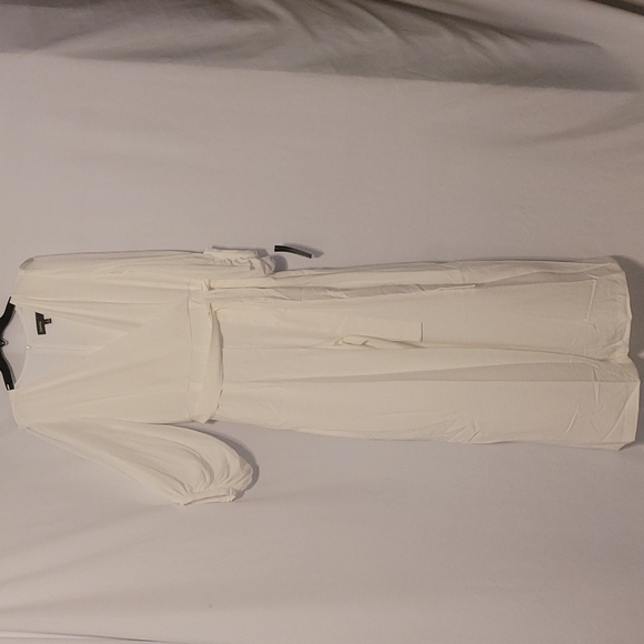 DONNA Ricco Long Sleeve Belted Wrap Jumpsuit - Picture 10 of 14